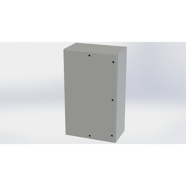 1/4 Turn Latch Electrical Enclosures, 60 in H, 20 in D, 36 in W, NEMA 3R, 4, 12, 13, Carbon Steel